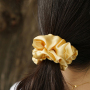 High Quality Girl's Over Sized Big Silk Satin Scrunchies for Hair